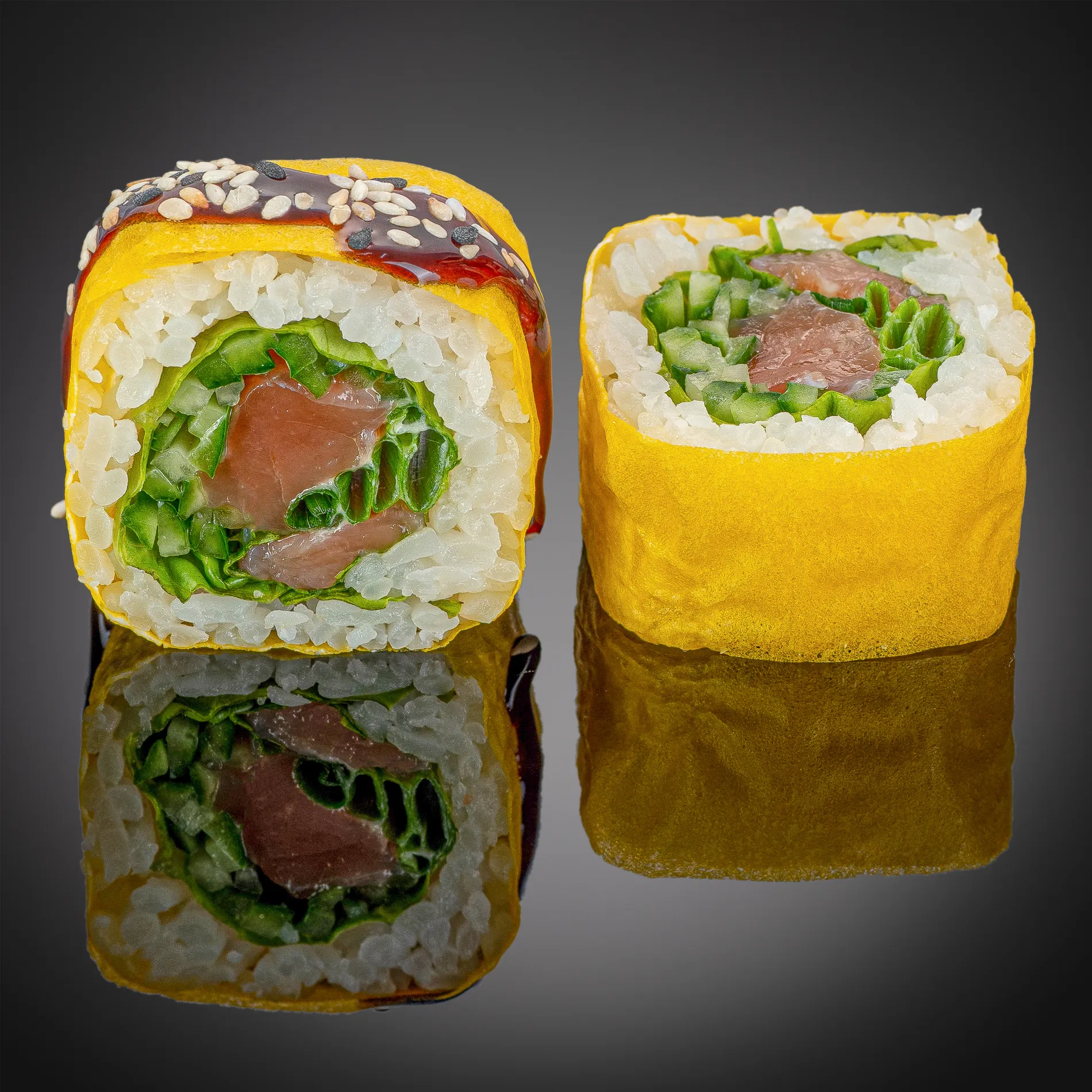 Маменори с лососем