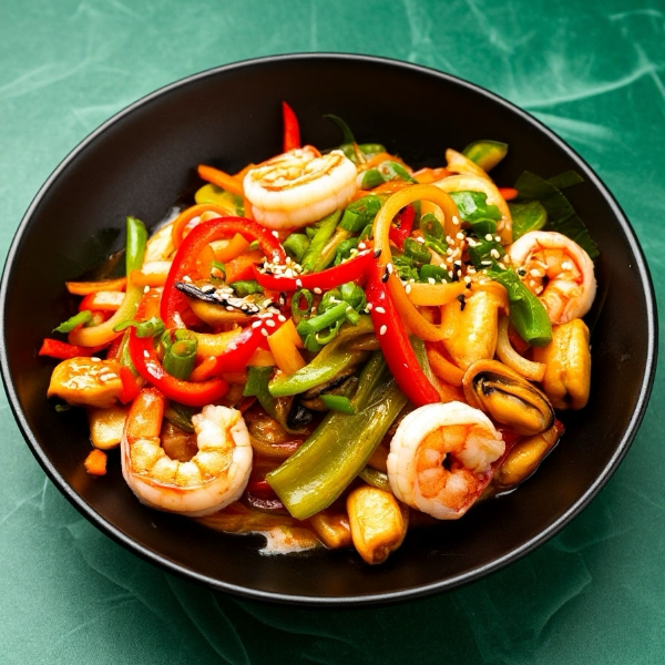 Фунчоза с морепродуктами