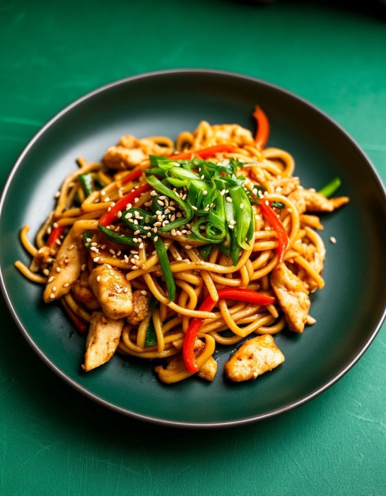 Удон с курицей