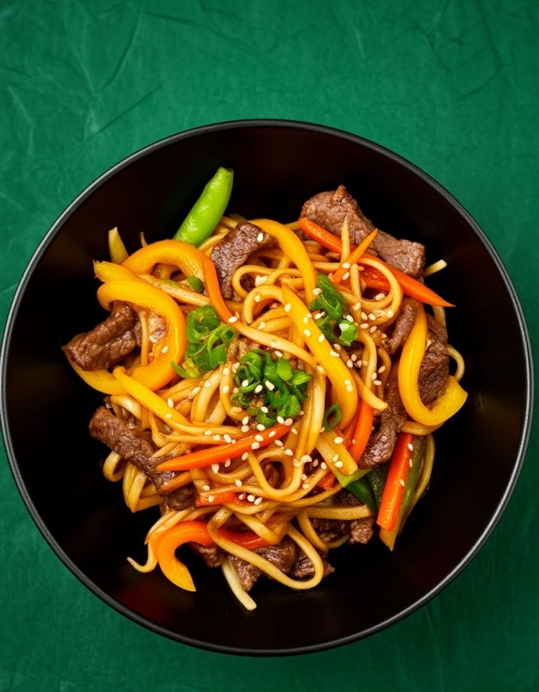 Удон с говядиной