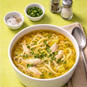 Суп лапша с курицей