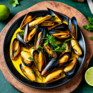 Мидии в соусе Том Ям