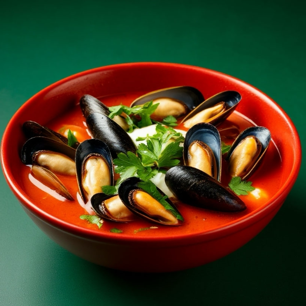 Мидии в томатном соусе